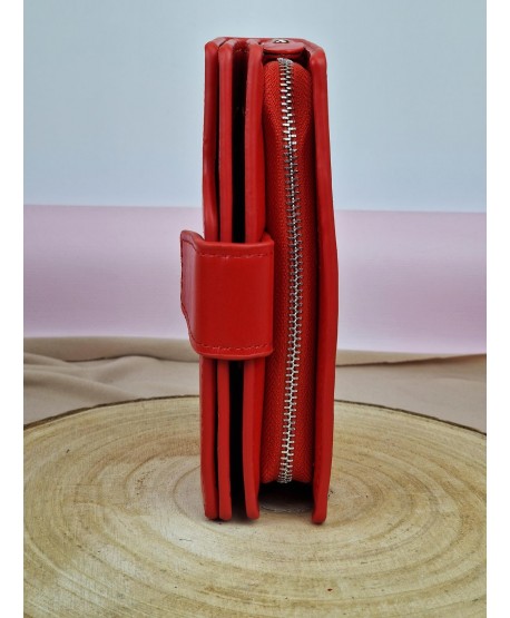 Portfel damski pakowny ekoskóra na zamek