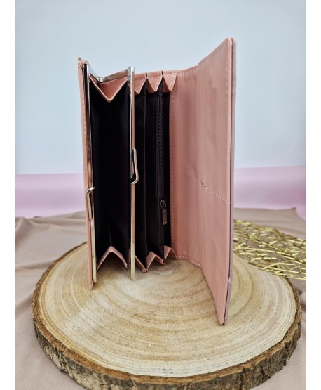 Klasyczny portfel damski ekoskóra na magnes