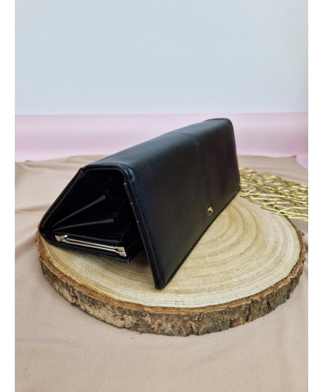 Klasyczny portfel damski ekoskóra na magnes