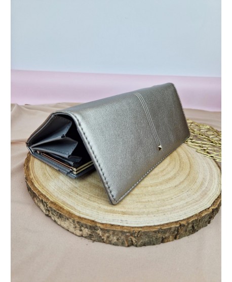 Klasyczny portfel damski ekoskóra na magnes