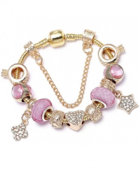 Bransoletka modułowa z gwiazdką z różem