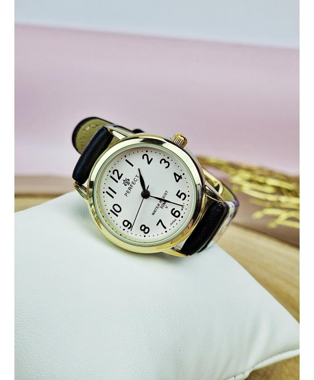 Zegarek unisex Perfect czarny z cyframi