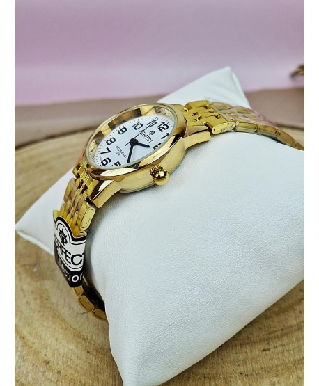 Zegarek unisex Perfect złoty z cyframi