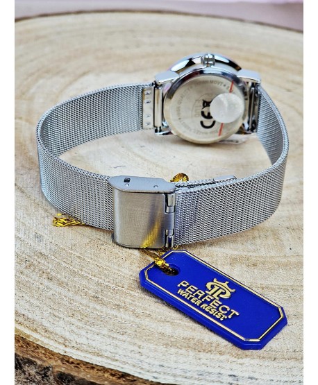 Zegarek damski Perfect srebrny z cyframi