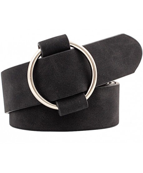 Przekładany czarny pasek z klamrą