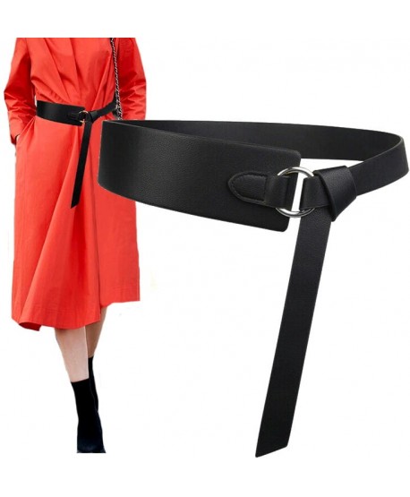 Przekładany czarny pasek z klamrą