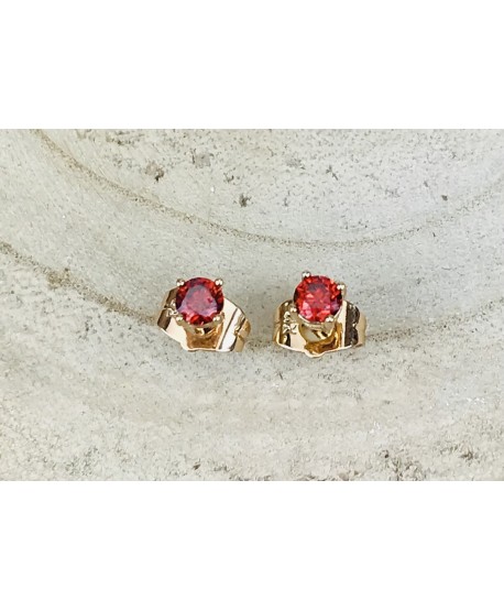 Kolczyki stal cyrkonie na sztyfcie różne - 0,4 cm