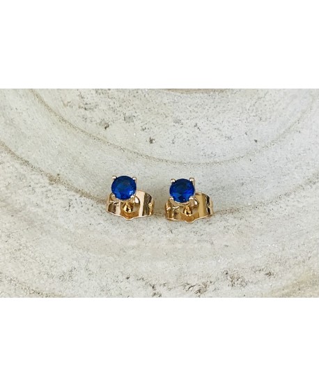 Kolczyki stal cyrkonie na sztyfcie różne - 0,4 cm