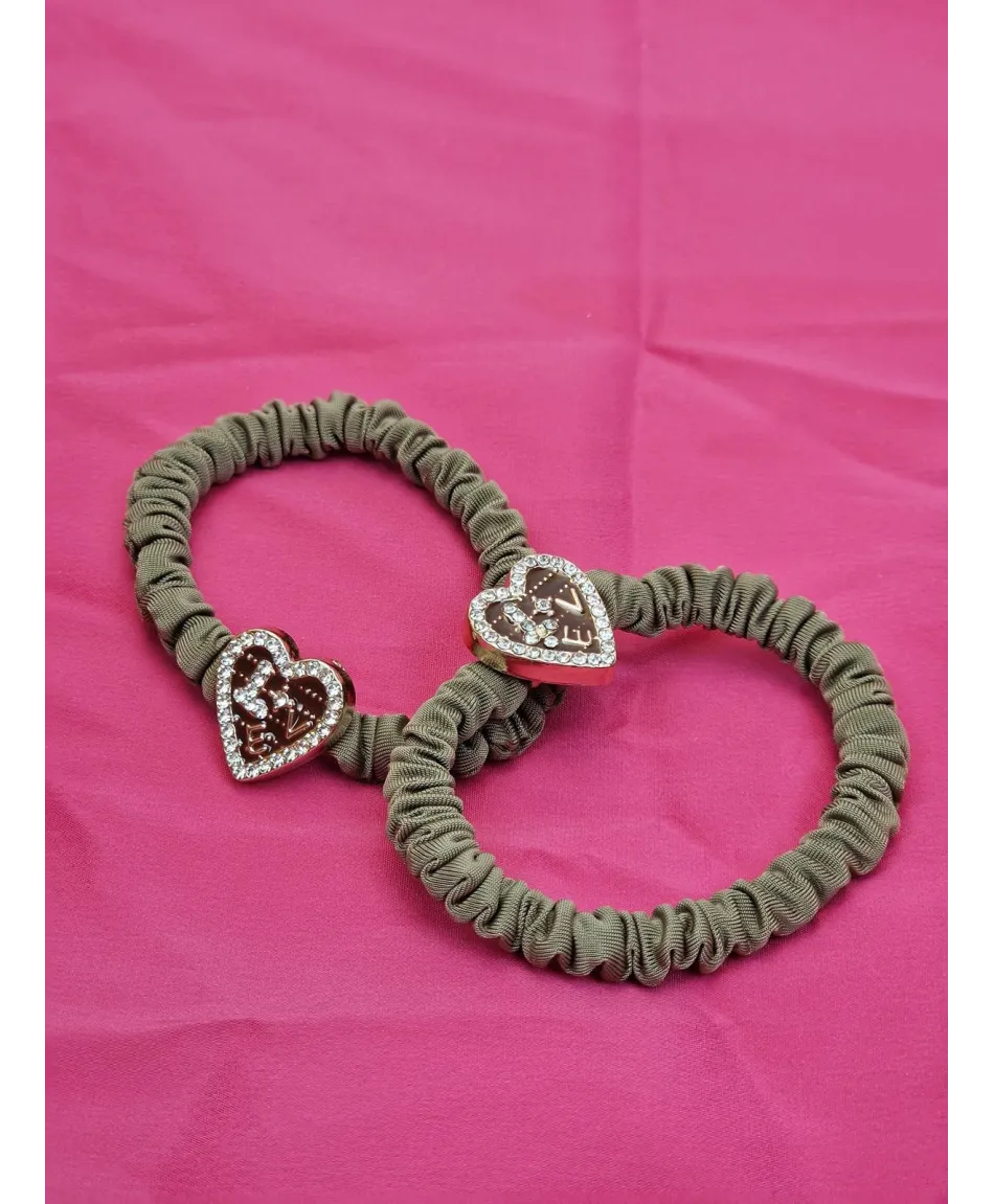 Zestawy gumeczek do włosów z serduszkiem