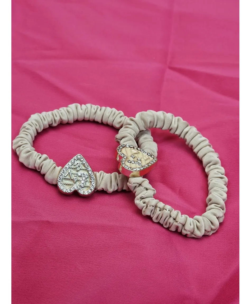 Zestawy gumeczek do włosów z serduszkiem