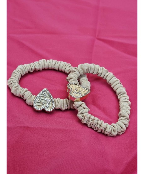 Zestawy gumeczek do włosów z serduszkiem