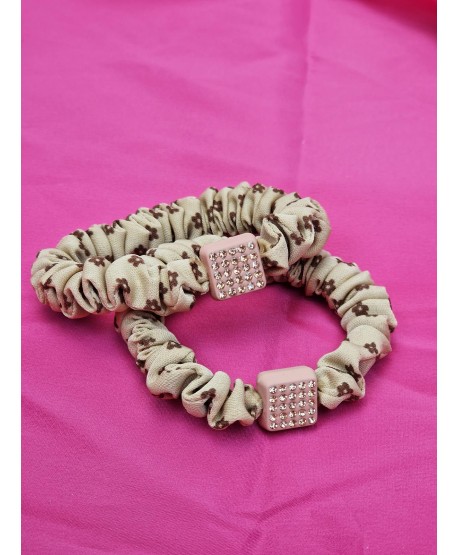 Zestawy gumeczek do włosów w kwiatuszki z ozdobą