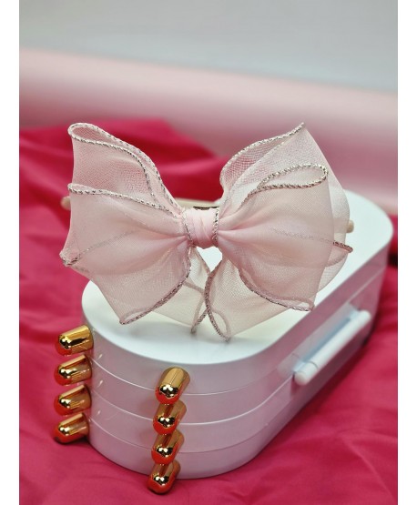 Opaski do włosów z szyfonową kokardą