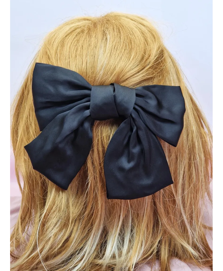 Duże kokardy do włosów na automatycznej spince