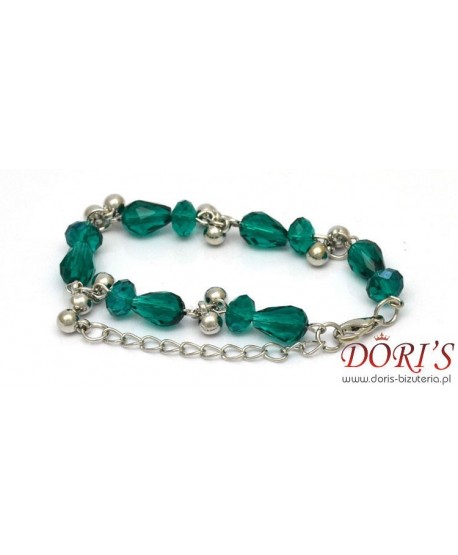 Bransoletka z kryształkami morska