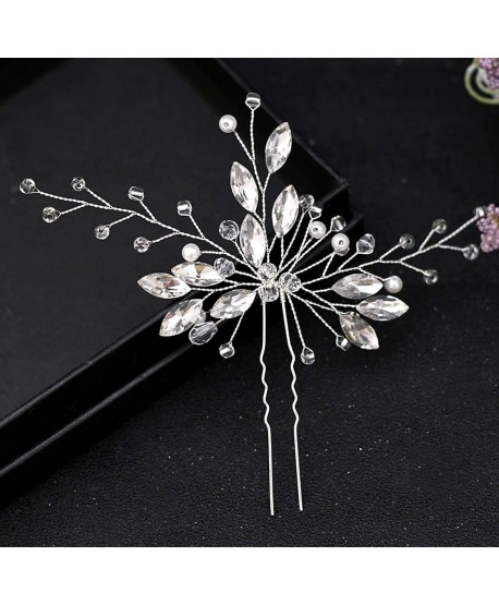 Ozdobna kokówka ze srebrnych kryształków