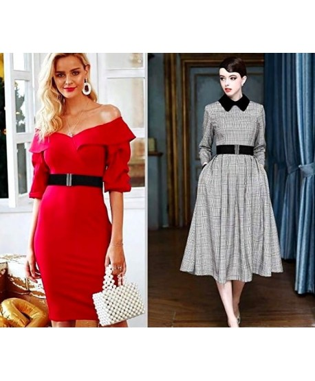 Czarny pasek na gumie szeroki