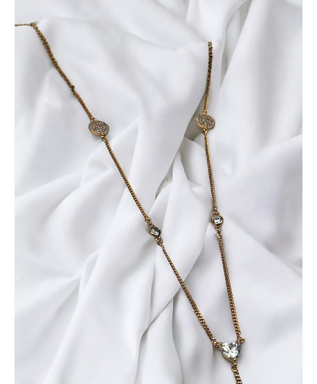 Naszyjnik stal krawatka z serduszkiem