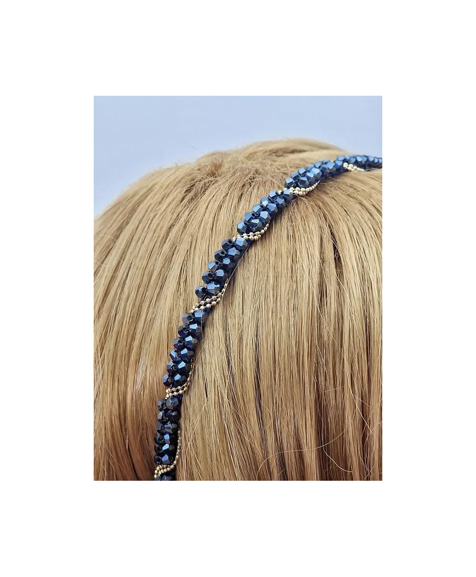 Opaski do włosów szlifowane kryształki