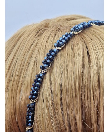 Opaski do włosów szlifowane kryształki