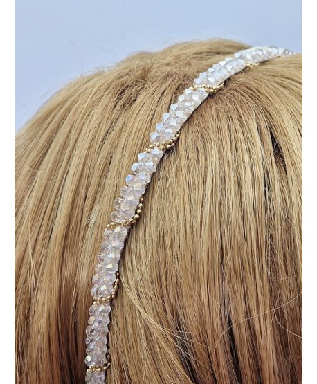 Opaski do włosów szlifowane kryształki
