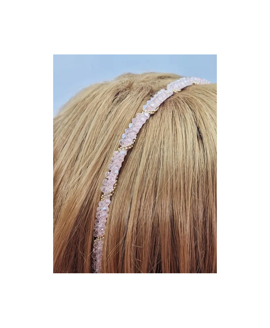 Opaski do włosów szlifowane kryształki