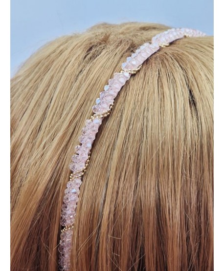 Opaski do włosów szlifowane kryształki