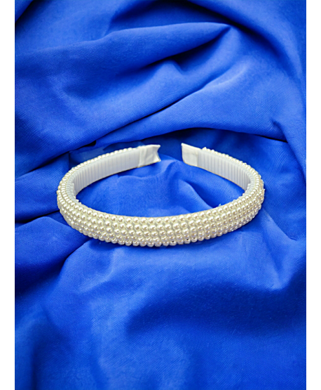 Opaska do włosów perełkowa