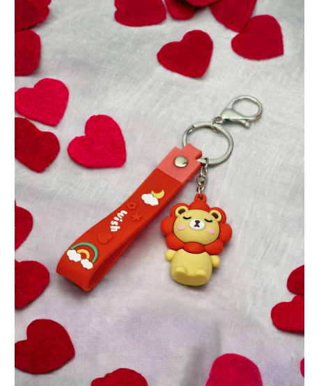 Brelok do kluczy słodki lew