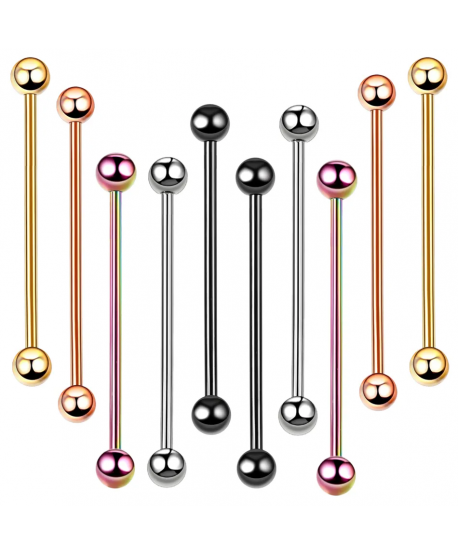 Kolczyki do ciała tytanowe 34 mm industrial