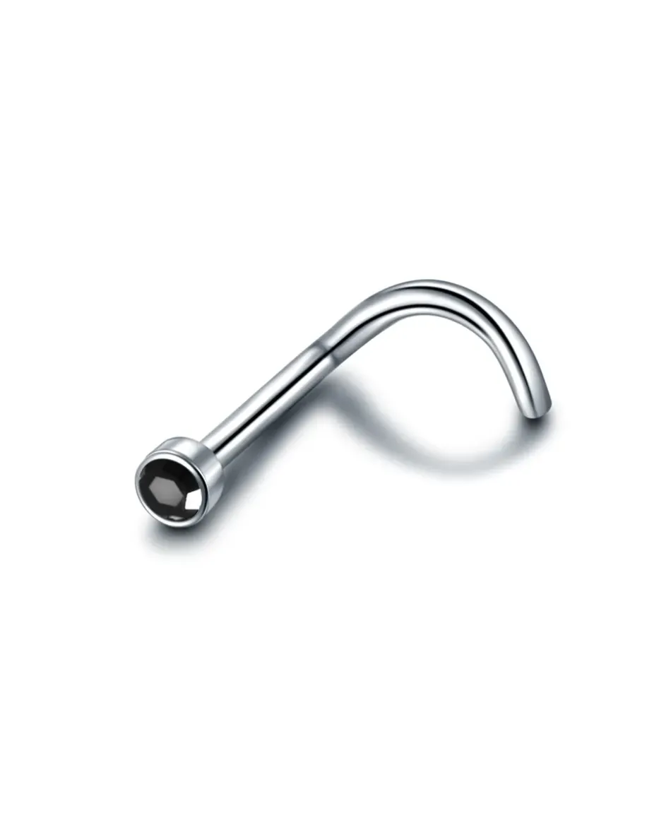 Kolczyki do nosa zakręcone - pigmeje