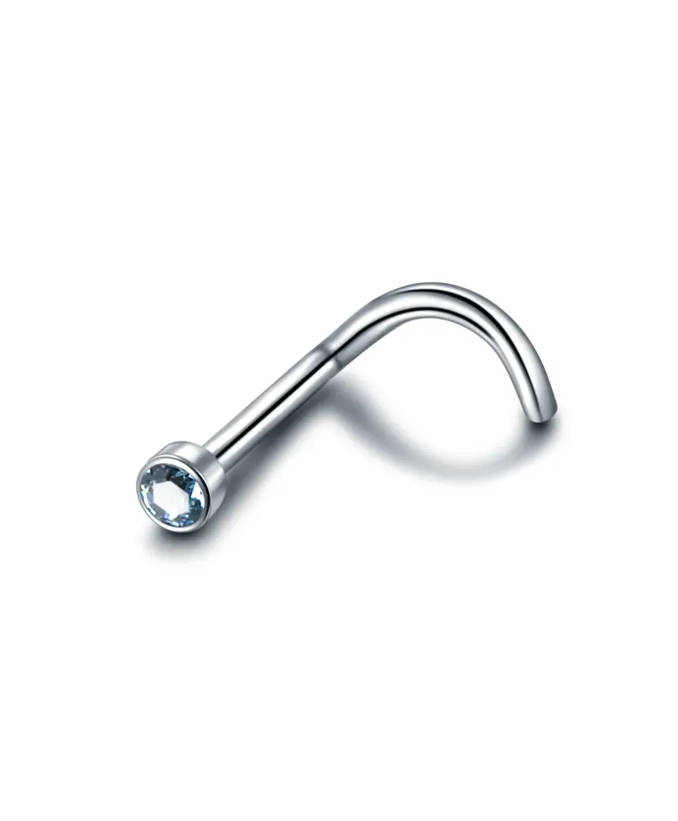 Kolczyki do nosa zakręcone - pigmeje