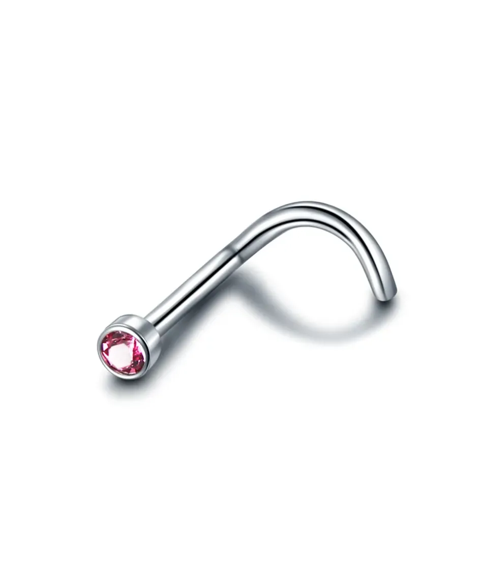 Kolczyki do nosa zakręcone - pigmeje