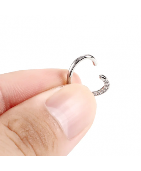 Kolczyki serduszka do ucha nosa stal 10 mm