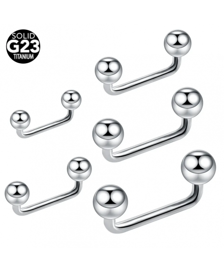 Kolczyki tytanowe pod skórę 10/12 mm