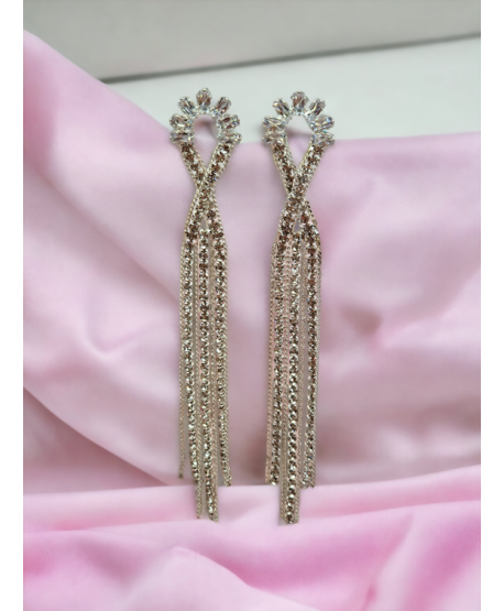 Kolczyki dżetowe srebrne z bogatą górą