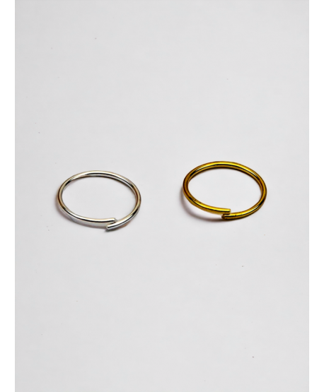 Kółeczka do nosa srebro p. 965 złote i srebrne