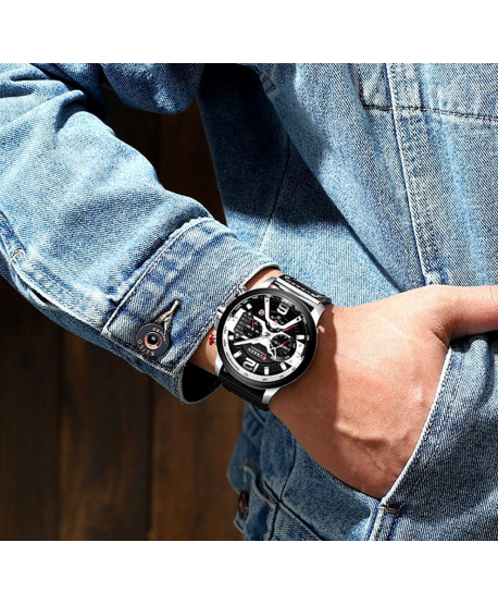 Zegarek męski Curren czarny datownik chronograf