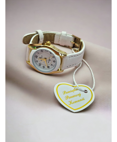 Zegarek Perfect dla dziewczynki biały komunijny