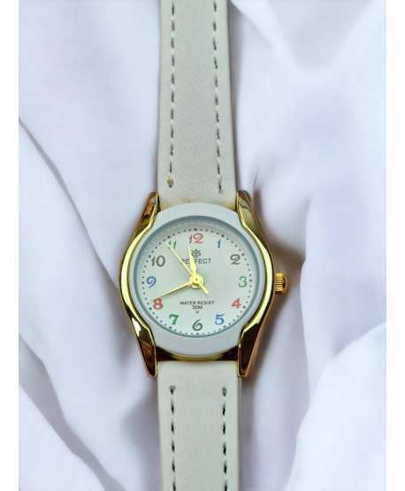 Zegarek Perfect dla dziewczynki biały komunijny