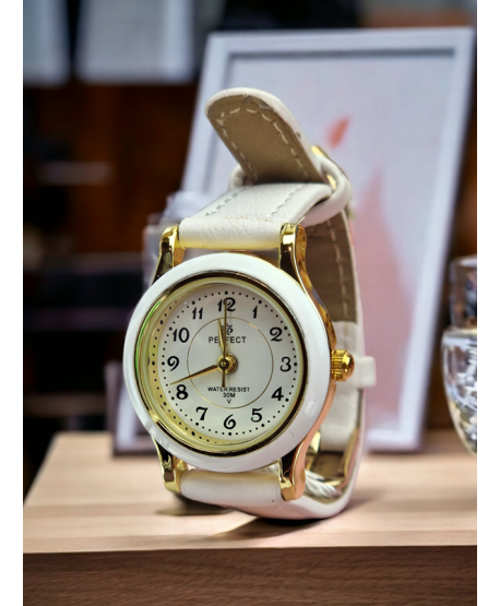 Zegarek Perfect dla dziewczynki biały komunijny