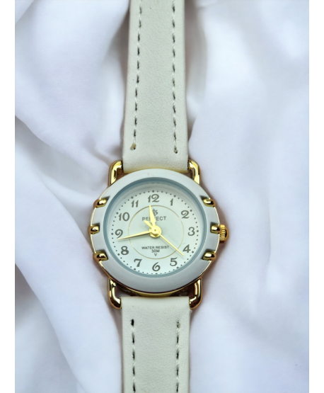 Zegarek Perfect dla dziewczynki biały komunijny