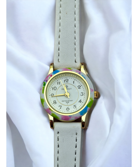 Zegarek Perfect dla dziewczynki biały komunijny