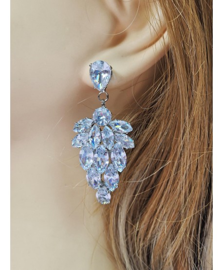 Kolczyki z cyrkoniami srebrne