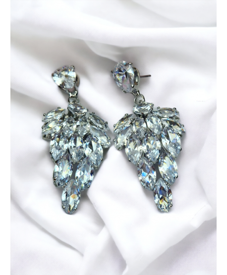 Kolczyki z cyrkoniami srebrne