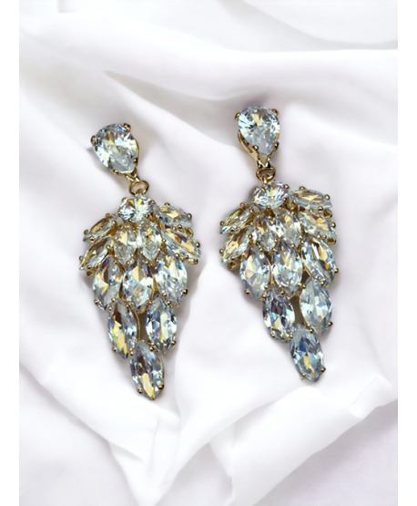 Kolczyki z cyrkoniami złote