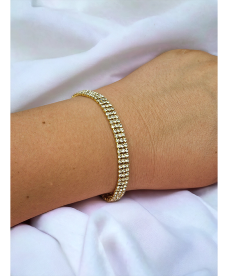 Bransoletki złote dżetowe 1-5-rzędowe