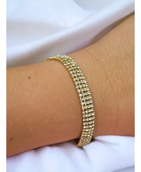 Bransoletki złote dżetowe 1-5-rzędowe