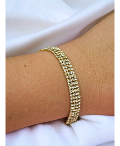 Bransoletki złote dżetowe 1-5-rzędowe