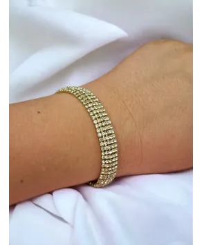 Bransoletki złote dżetowe 1-5-rzędowe